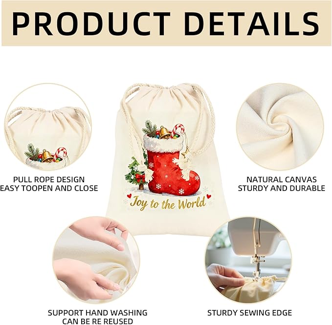 OKBA 12 Pack Cotton Muslin Drawstring Bags – Reusable Cloth Bags for Storage, Produce & Bread Storage, Gift Packaging, DIY Crafts, Eco-Friendly & Lightweight (10x12 inch)