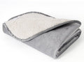 Bigbeer Waterproof Dog Blankets for Medium Dogs, Washable Pet Blanket for Indoor Cats, Plush Sherpa Puppy Throw Furniture Protector for Bed Couch Sofa(30"x40",M,Darkgrey)