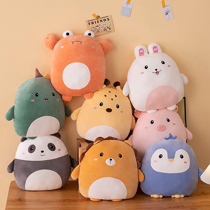 lannery Pig Plush Pillow, Cute Pink Pig Stuffed Animal Toy Soft Cartoon Animals Pig Plushies Hugging Pillow Gifts for Room Decor Birthday, 16 inch