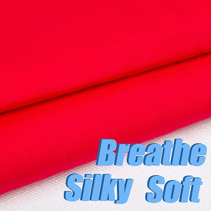 5 Yard Red Cotton Fabric,Natural Cotton Poplin Fabric by The Yard, 59 Inches Wide 100% Cotton Fabric,Soft Embroidery Muslin Quilting Material for Sewing Material Apparel Cloth
