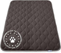 Paw Inspired Washable Padded Crate Mats for Dogs | 47” x 29” Pad, Fits 48-inch Kennels | Leakproof, Waterproof Bottom, Plush Pet Beds (Gray)