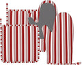 Abstract Red and White Striped Oven Mitts and Pot Holders Set, 4pcs Candy Cane Pattern Christmas Silicone Oven Glove for Kitchen Heat Resistant Oven Mitts and Potholders Non-Slip for Cooking