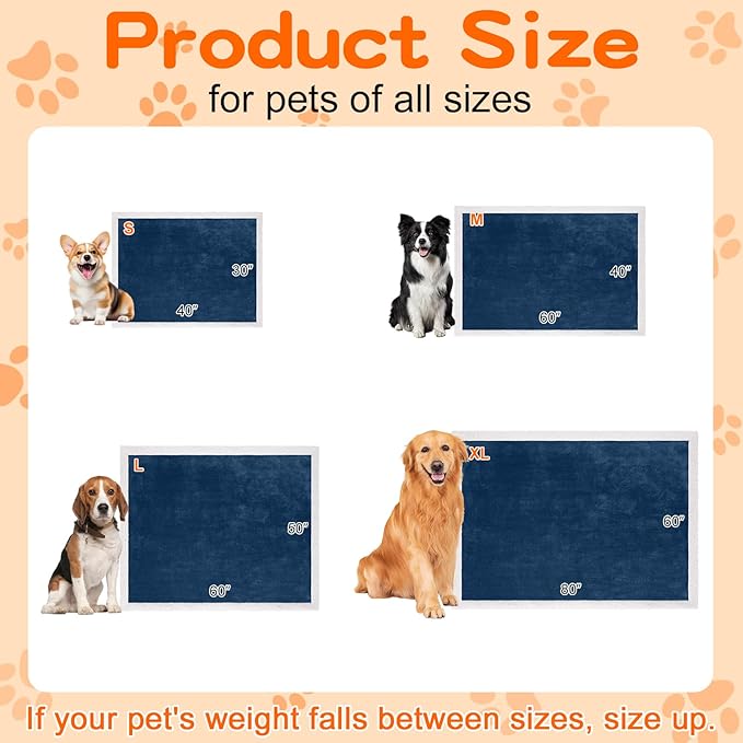 Smiry Waterproof Blanket Throw for Large Dogs, Soft Reversible Dog Blanket for Sofa Couch Bed, Washable Leakproof Sherpa Fleece Furniture Couch Protector(40"x60", Navy/White)