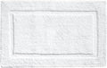 voyzz home Cotton Bathroom Bath Mat Rug White 20" x 32 Extra Soft, Non-Slip, Super Water Absorbent and Machine Washable for Bathroom, Floor, Tub & Shower