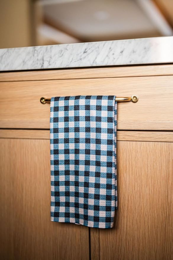 Desert Aqua || 2 Pack|| Double Sided Dish Towels || Waffle Weave Microfiber || Tea Towels || Highly Absorbent || Hanging Loop || Dish Cloths || Modern || Designer Prints