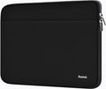 Laptop Case 17 Inch, Durable Shockproof Protective Notebook Sleeve with Accessory Pocket, Briefcase Carrying Bag Laptop Case Compatible with 17-17.3 Inch Computer, Notebook, Black