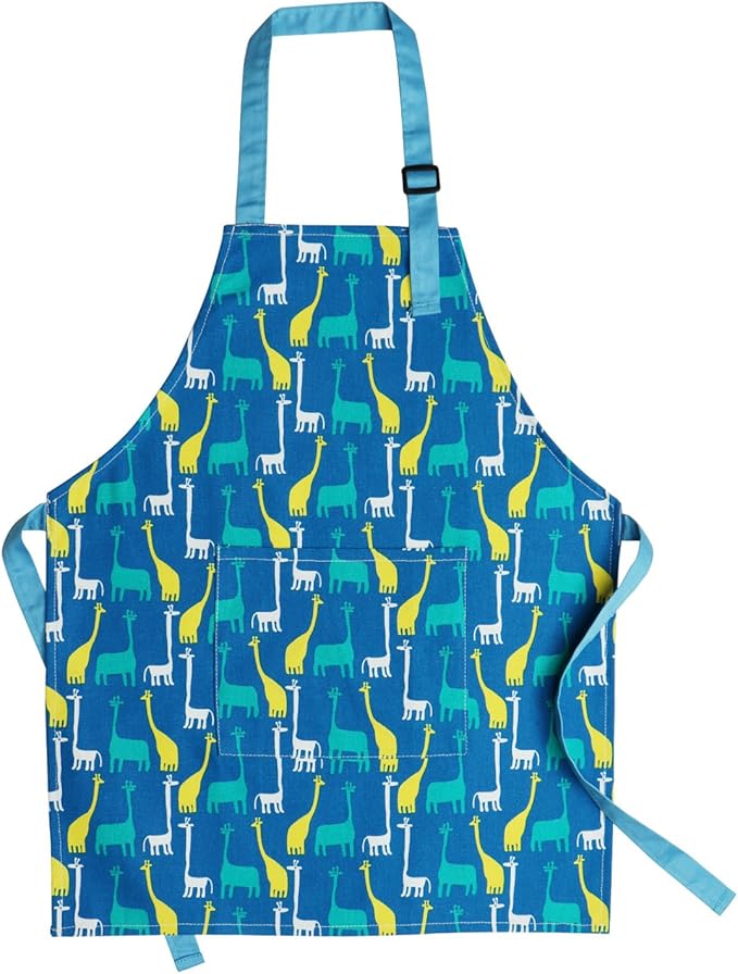 Jennice House Kids Aprons, Cotton Children Aprons with Adjustable Neck Strap Child Chef Aprons