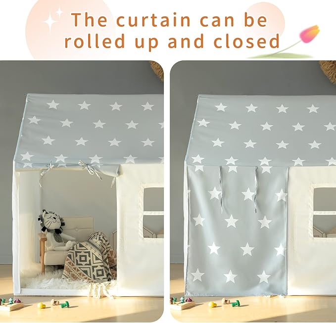 Play Tent for Kids Tent Large Playhouse Indoor Tent for Toddler Play House Tents Children Play Tent Toys for Boy Girl Birthday House Gift