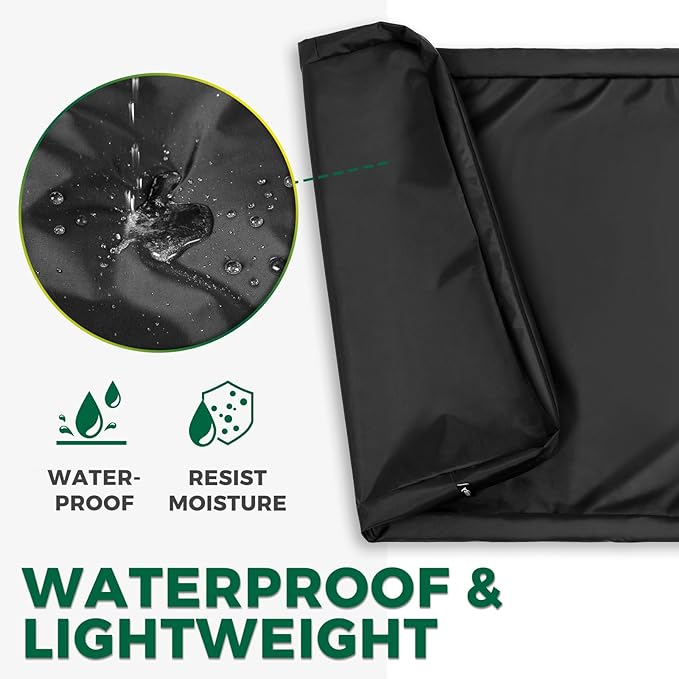 Waterproof Dog Bed Cover Replacement Washable, Easy to Clean, Pet Hair Resistant, Heavy Duty Oxford, Zipper Closure, Indoor/Outdoor Use, Fits 42 Inch Dog Crate - Extra Large XL - 41"x 27"x 4" - Black