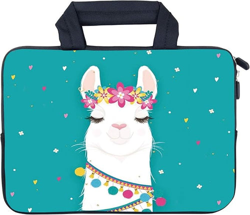 AMARY 11.6" 12" inch Laptop Handle Bag Neoprene Notebook Carrying Pouch Chromebook Sleeve Ultrabook Case Tablet Cover Fit Apple MacBook Air HP DELL Lenovo Asus Samsung (Alpaca)