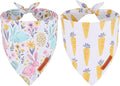 ADOGGYGO Easter Dog Bandana, Carrot Rabbit Pet Scarf, Premium Durable Fabric, Easter Bandanas for Extra Large Dogs Pets (X-Large)