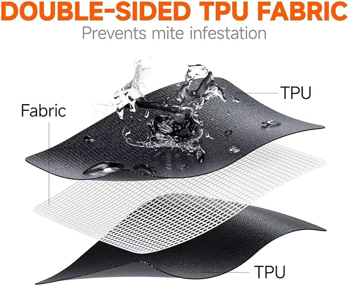outask Inflatable Outdoor Dog Bed Waterproof,Portable Camping Cot for Large Dogs,Cooling Pet Bed with TPU Fabric Chew Proof Crate Bed Washable (Large)
