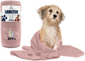 DAN RIVER Dog Towel - Pack of 1, 100% Cotton, 20x40, Ultra Soft 450 GSM, Super Absorbent & Quick Drying Towel for Dogs, Cats, and Other Pets, Dusty Rose.
