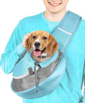 Cuddlissimo! Pet Sling Carrier - Soft Front-Chest Carrying Bag for Small Pets (Ideal for Dogs & Cats 6–10 lbs) - Carefully Sized for Yorkshire Terrier, Maltese, Toy Poodle, Papillon - (Blue-L)