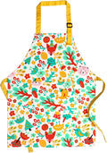 Jennice House Kids Aprons, Cotton Children Aprons with Adjustable Neck Strap Child Chef Aprons