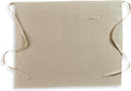 Solino Home Linen Bistro Server Apron - Extra long ties with Pockets - 100% Pure Linen Midi Half Apron for Men and Women