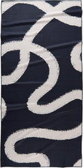 GEOMETRY Micro-Loop Beach Towel – Spring & Summer Collection – Quick-Dry, Sand-Resistant, Ultra-Absorbent Compact Towel for Beach & Travel (Wind Down)
