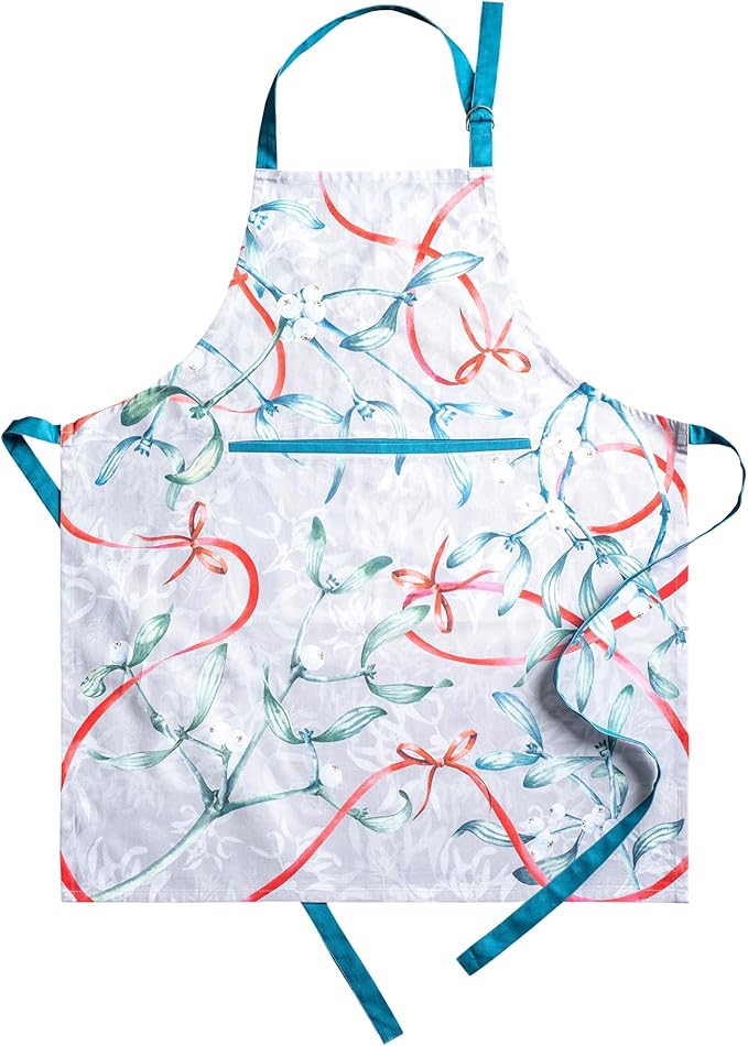 Maison d' Hermine 100% Cotton Apron for women with Pocket Kitchen Chef Apron for Men Cooking Gardening Server Waitress