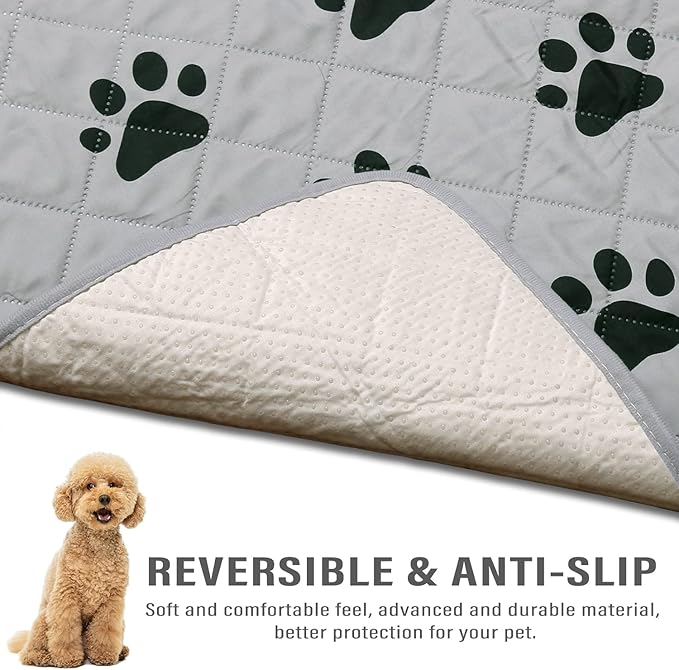 SPXTEX Dog Bed Cover Dog Crate Pads Dog Pee Pads Washable Dog Pads, Non Slip Puppy Pee Pads for Large Dogs, Waterproof Pet Pee Pad, Dog Whelping Training Pads for Dogs, 1 Piece, 82"x86"