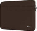 Laptop Sleeve Bag 15.6 inch, Shockproof Protective Notebook Case with Accessory Pocket, Briefcase Carrying Laptop Sleeve for 15.6" HP, ASUS, Dell, Lenovo, Acer -Coffee