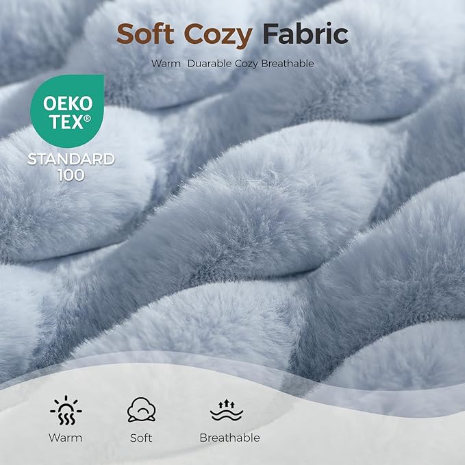 Orthopedic Dog Bed for Large Dog, Waterproof Pet Bed,Non-Slip Bottom and Egg-Crate Foam with Removable Washable Cover Crate Bed,Blue,36"x27"x3"
