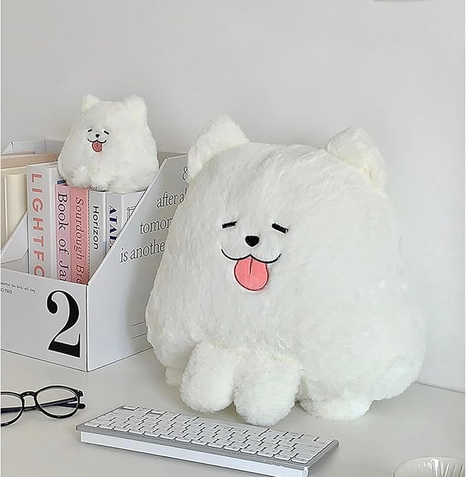 Goylmc Dog Plush Pillow,Dog Stuffed Animal, Home Decoration Gift for Kids Boys Adults (14 inch)