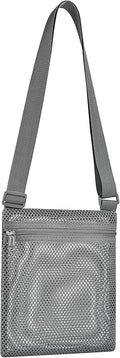 USPECLARE Heavy Duty Semi-Transparent Mesh Purse See Through Mesh Crossbody Bag