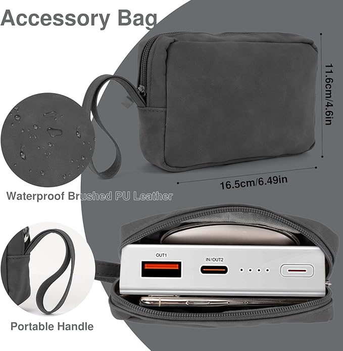 Allinside 13-14 Inch Laptop Sleeve Case for MacBook Pro 14" 2021-2024/MacBook Air 13" 2010-2017/MacBook Pro 13" 2010-2015, Waterproof Matte PU Leather Sleeve Cover with Stand & Accessory Pouch, Black