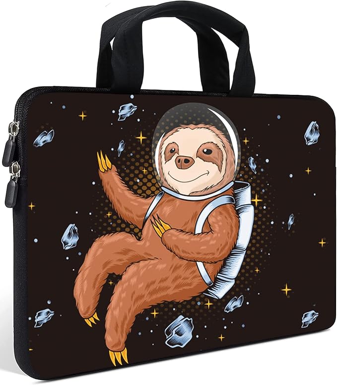 AMARY Laptop Sleeves 11.6" 12" Laptop Handle Bag Neoprene Notebook Carrying Pouch Chromebook Sleeves case Ultrabook Case Tablet Cover Fit Apple MacBook Air HP DELL Lenovo Asus (Sloth-1)
