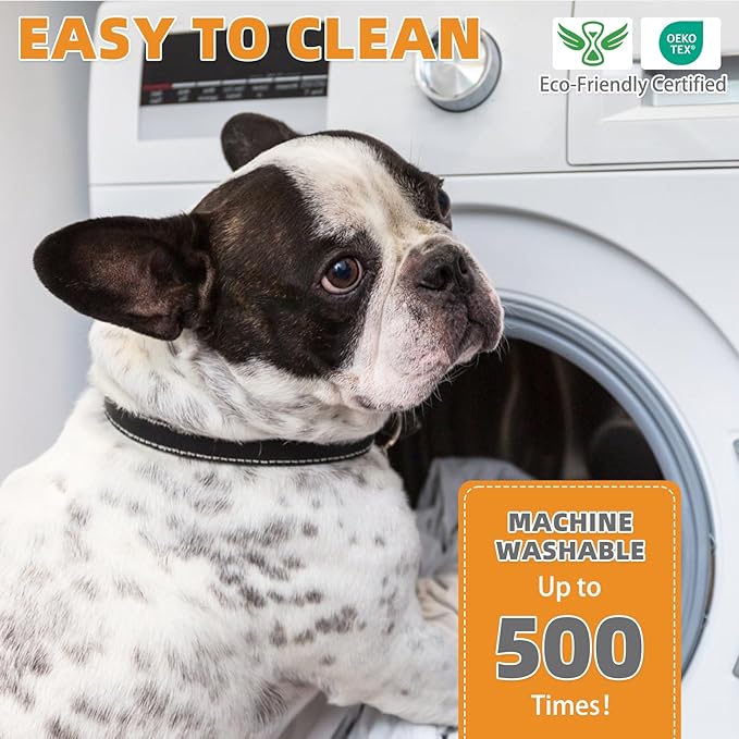 KOOLTAIL Washable Pee Pads for Dogs, 2 Pack Super Absorbent Reusable Puppy Training Pads Waterproof, Nonslip and Leak-Proof Dog Pee Pads, Large Pet Mats Whelping Pads for Floor, Crate, Couch, 36"x36"