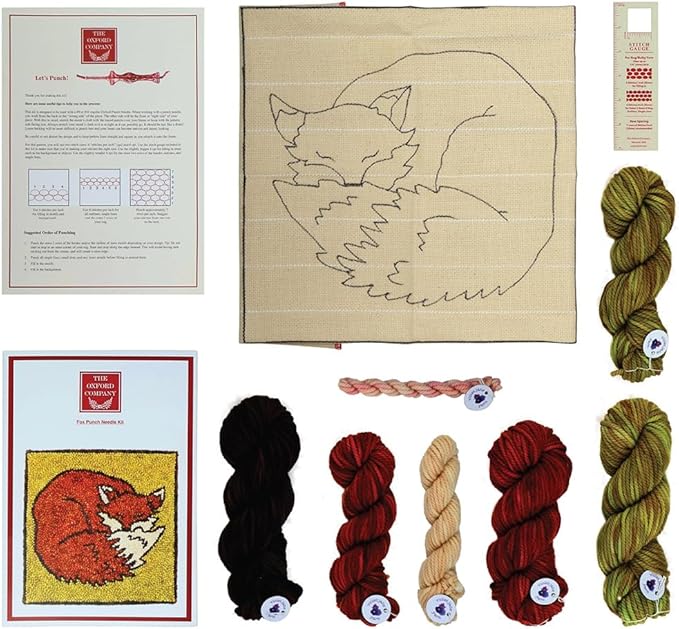 The Oxford Company Punch Needle Kit (Fox)