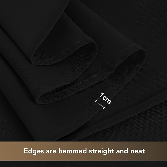 sancua Black Rectangle Tablecloths for 6 Foot Tables, 6 Pack - Washable Polyester Fabric Table Cloth for Wedding Party, Birthday, Banquet Reception, 54x108 Inch