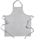 Solino Home Linen Bib Apron for Men & Women - 33 x 30 Inch Kitchen Apron with Front Pockets - Handcrafted from European Flax