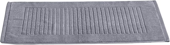 Classic Turkish Towels CTT - 2 Piece Bathroom Rugs Set, 100% Cotton Bath Mats, Comfy & Highly Absorbent Bathroom Floor Mats, Machine Washable | 20"x32" (Grey)