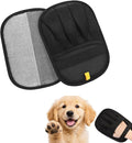 Glirops 2-Pack Electrostatic Pet Hair Remover Gloves - Reusable Dog & Cat Hair Removal Brush for Furniture,Car Interiors,Bedding and Clothing