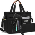 Women's Large Canvas Tote Bag Set (2PCs) - Ideal for Laptop, Hobo, Crossbody, Handbag, Travel, Gym & Work