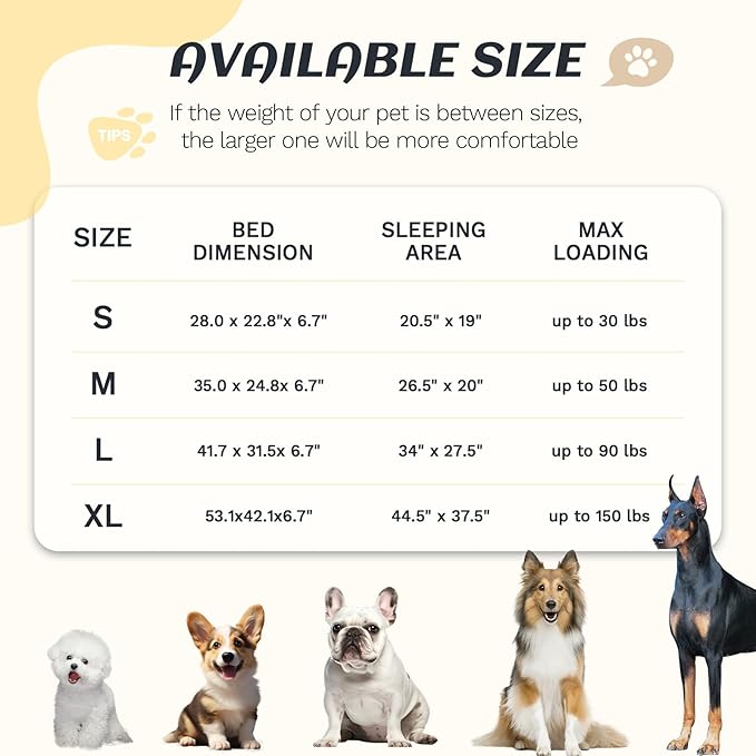 OUPEIWAWA Large Dog Bed Orthopedic with Bolster Sides Removable Egg-Crate Foam Waterproof Liner Pet Bed Sofa Couch with Removable Washable Cover Non-Slip Bottom, Dark Gray