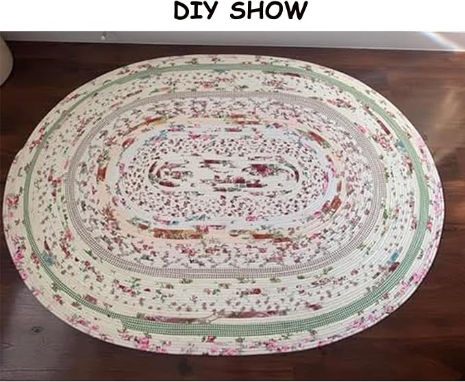 Hanjunzhao Jelly Roll Fabric Strips for Quilting, Crafting, and Sewing, 42 Strip Jelly Rolls Fabrics Clearance, Soft Cotton for Blanket, Rug, Upholstery, Home Decor, and Purse Making, Vintage Floral