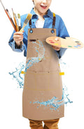 Kids Art Aprons for Painting, Gardening, Cooking, Multiple Pockets, Kids Smock for Boys & Girls, Waterproof (Age6-12)