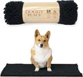 My Doggy Place Dog Mud Mat, 31" x 20" Black – Thick Microfiber Entry Rug for Snow, Mud & Salt – Absorbent, Quick-Dry, Washer-Safe & Non-Slip, Medium