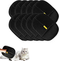 RAINPOT 2025 Upgraded Pet Hair Removal Glove |Double-Sided – Reusable Grooming & Bathing Glove for Dogs and Cats |Soft Silcone Touch |Easy Deshedding and Cleaning Mitt (Black, 10 PCS)