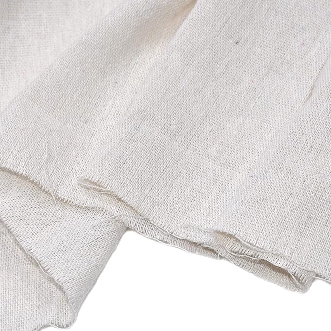 Linen Pre-Cut Qilting Fabric by The Yard Entelare(Ivory,1yd)