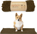 My Doggy Place Dog Mud Mat, 31" x 20" Brown – Thick Microfiber Entry Rug for Snow, Mud & Salt – Absorbent, Quick-Dry, Washer-Safe & Non-Slip, Medium