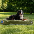 Sytopia 47 Inch Canvas Outdoor Dog Bed for Extra Large Dogs, Waterproof Washable Removable Cover, Indoor Patio Pet Pad, Green