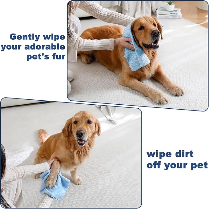 Tigona 80 Pack Microfiber Cleaning Cloth Roll Reusable Paper Towels 12"x12" Tear Away Cloth,Absorbent Dish Rags for House Kitchen,Wash Cloths,Lint Free Rags for Window Cars Cleaning Supplies
