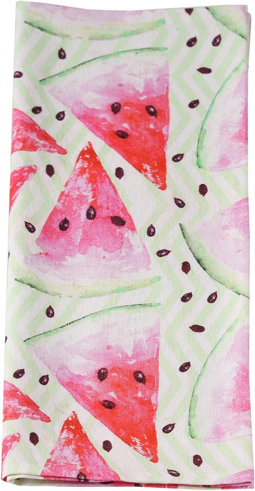 ACCENTHOME Kitchen Towels Set of 4 Super Absorbent Durable Towels Perfect for Kitchen Mess & Drying Dishes 20x28 inch Watermelon Red-Pink