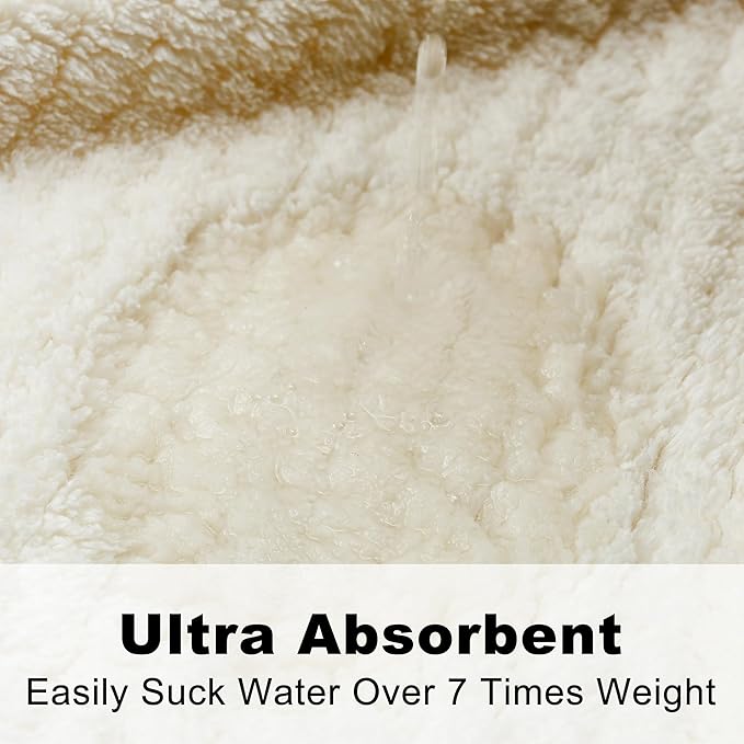 PJGGZ Hooded Bathrobes for Women, Soft Long Towel Robes for Women - Quick Dry yet Warm