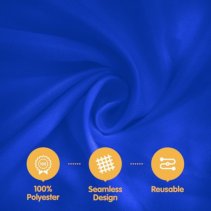 BRILLMAX 10 Pack Royal Blue Tablecloths 70 x 120 Inch for 6ft or 8ft Rectangle Tables - Rectangular Bulk Linen Polyester Fabric Washable Cloth Cover for Wedding Reception Banquet Birthday Party