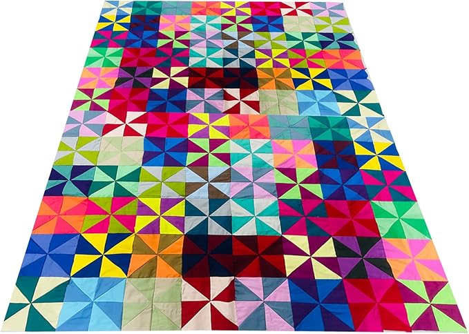 HANPATQUI 50PCS 8 x 8 inch Solid 100% Cotton Fat Quarters Fabric for Sewing and Quilting Bundles Precut Fabric Square for DIY Craft Patchwork
