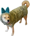 DERPY CHAPPY Premium Dog Towel Robe & Dog Bathrobe For Drying Dogs Made in Korea | Super Absorbent Quick & Adjustable Microfiber Bath Towel For Cats & Puppy Robes After Bath | Soft Warm Coat |Olive XL